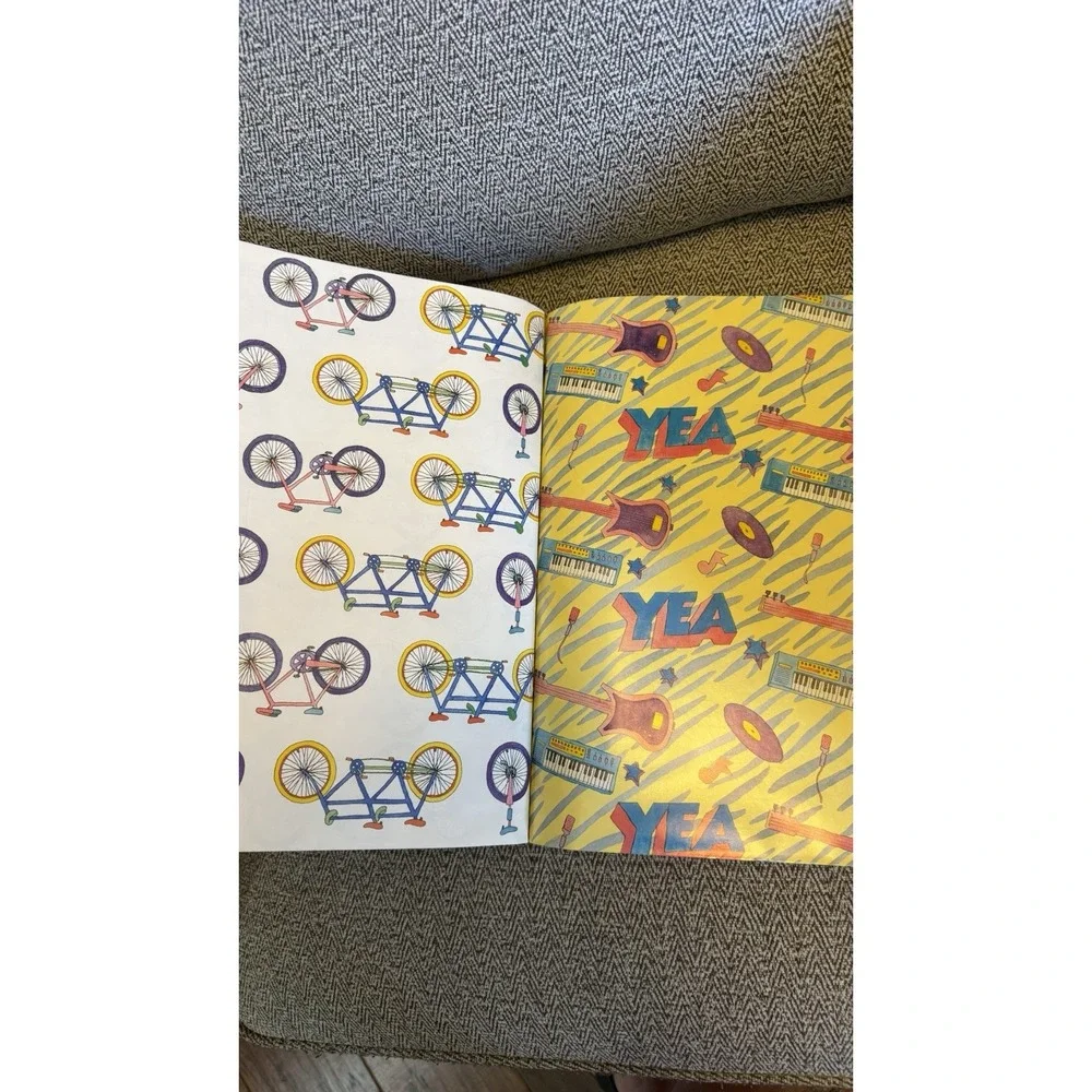 Vintage Wrapping Paper 1989 Super Wraps for Kids by Clair Moritz Y2K